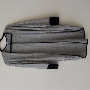 Lightweight Black & White Cardigan